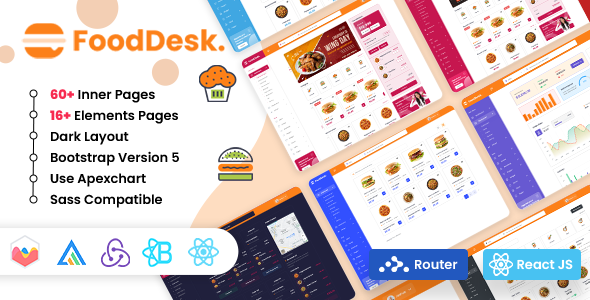 FoodDesk - React Redux Online Food Delivery Admin