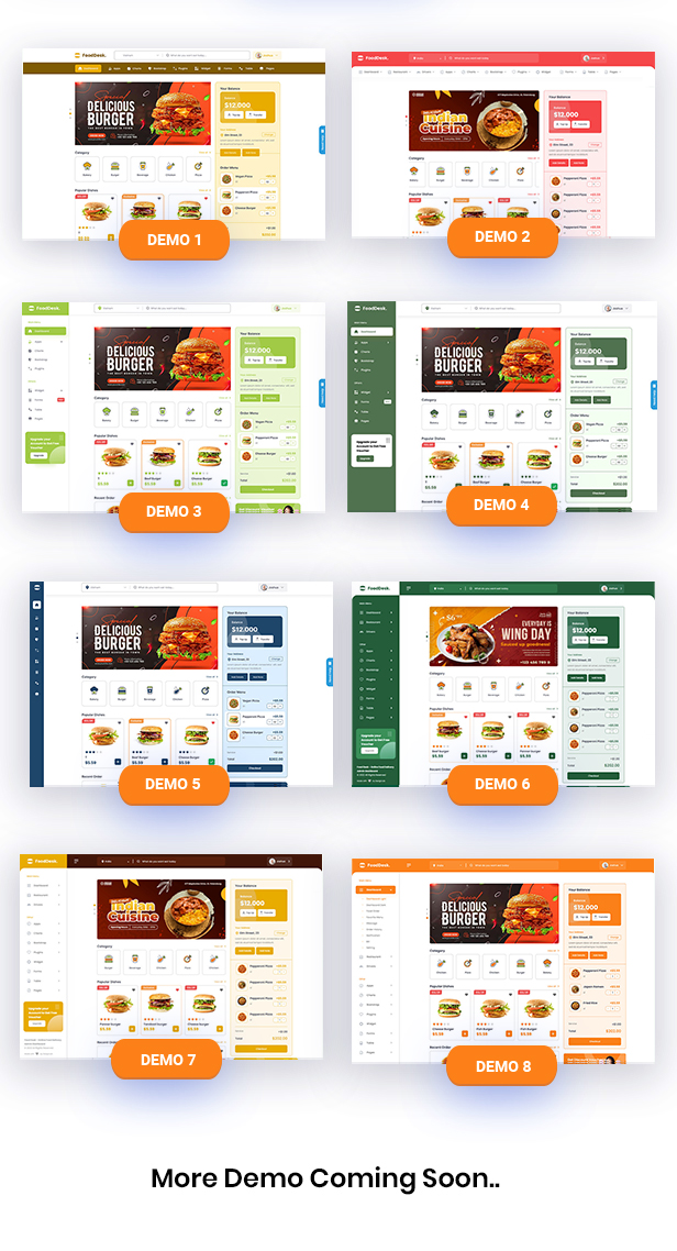 FoodDesk - Vite Food Delivery Admin Dashboard Template
